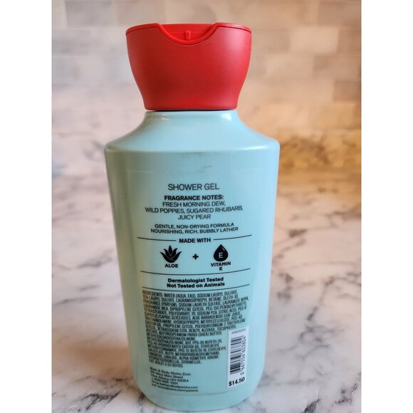 Poppy By Bath & Body Works Shower Gel With Aloe & Vitamin E 10 Oz Rhubarb & Pear - Picture 3 of 6